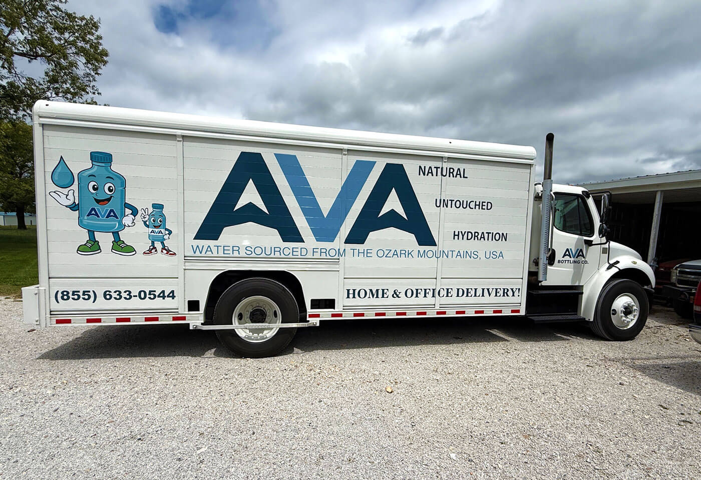 Ava water delivery truck